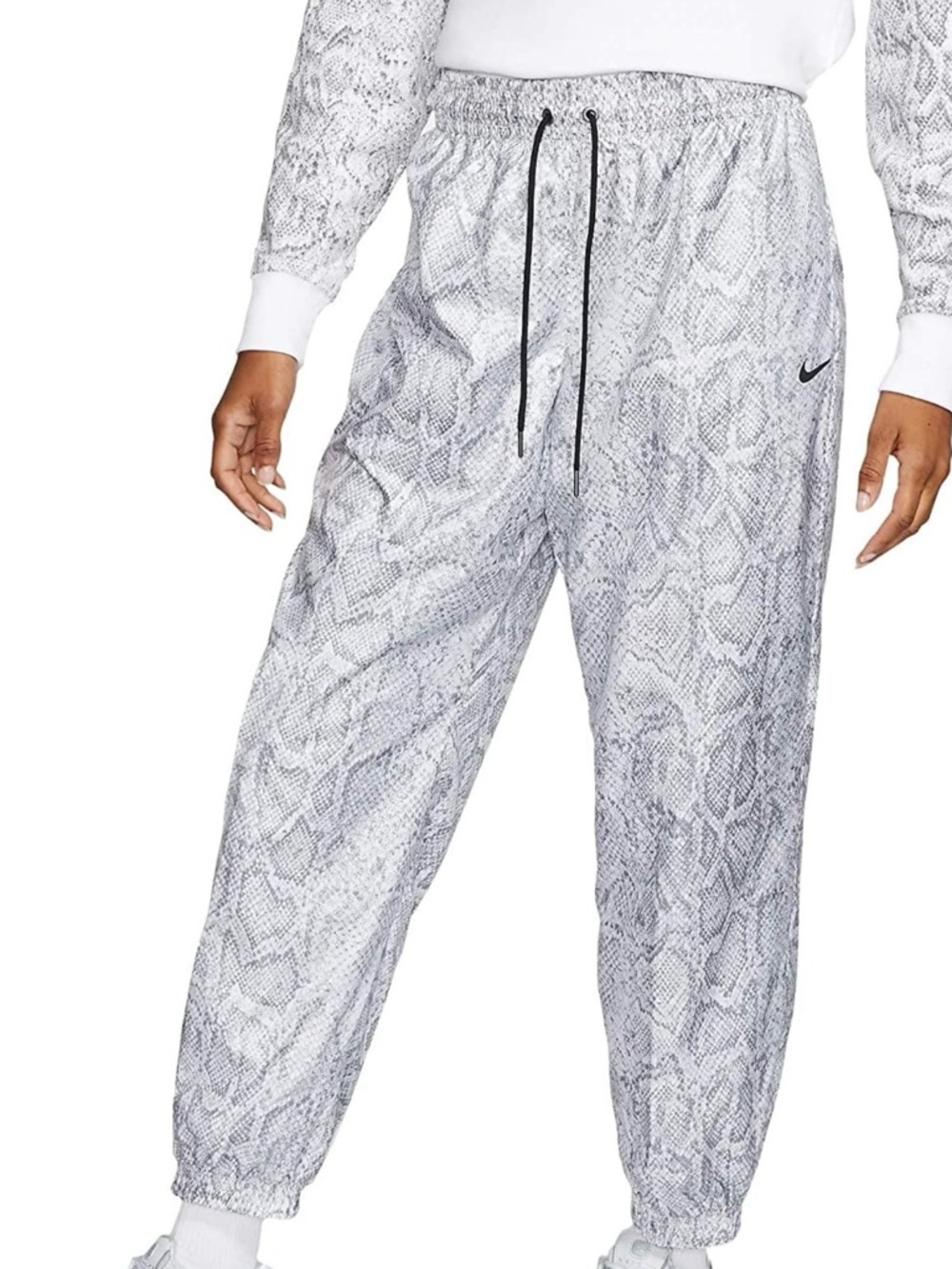 Nike Gray & White Snake Print Joggers Python NEW SMALL S